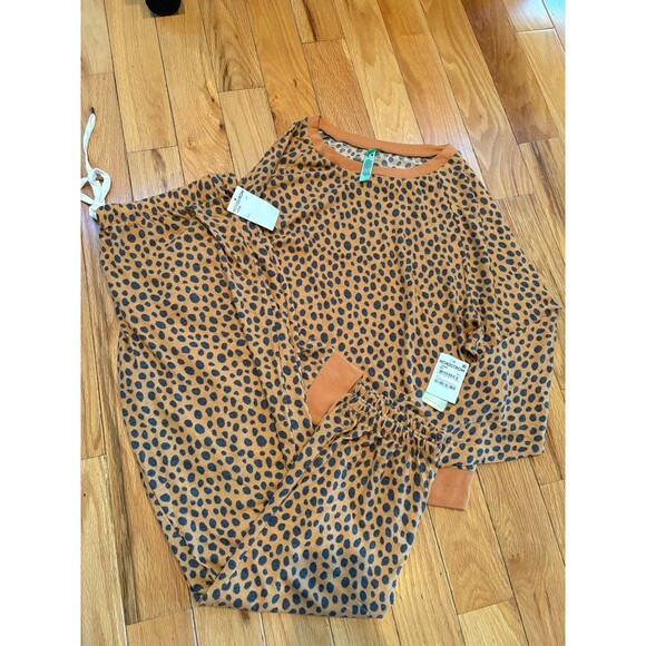 Honeydew Intimates Women's Star Seeker Lounge Set, Pumpkin Spice Cheetah Large - Picture 1 of 7